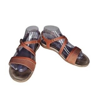 Keen Womens Strappy Sandal Shoes Rose City Size 7M Brown Ankle Strap Sandal EUC